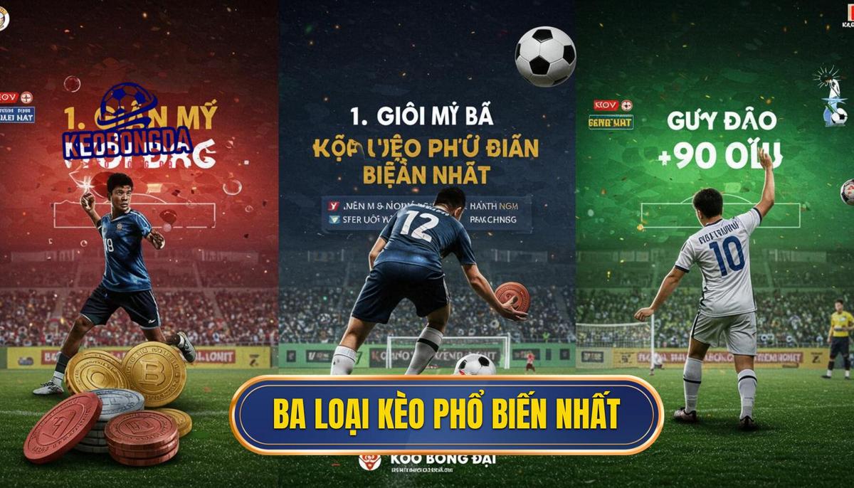 Cách Đọc Tỷ Lệ Kèo Bóng Đá Chuẩn Xác: Hướng Dẫn Chi Tiết Từ A-Z | ladydickson.com 1 1. Giải Mã Ba Loại Kèo Phổ Biến Nhất