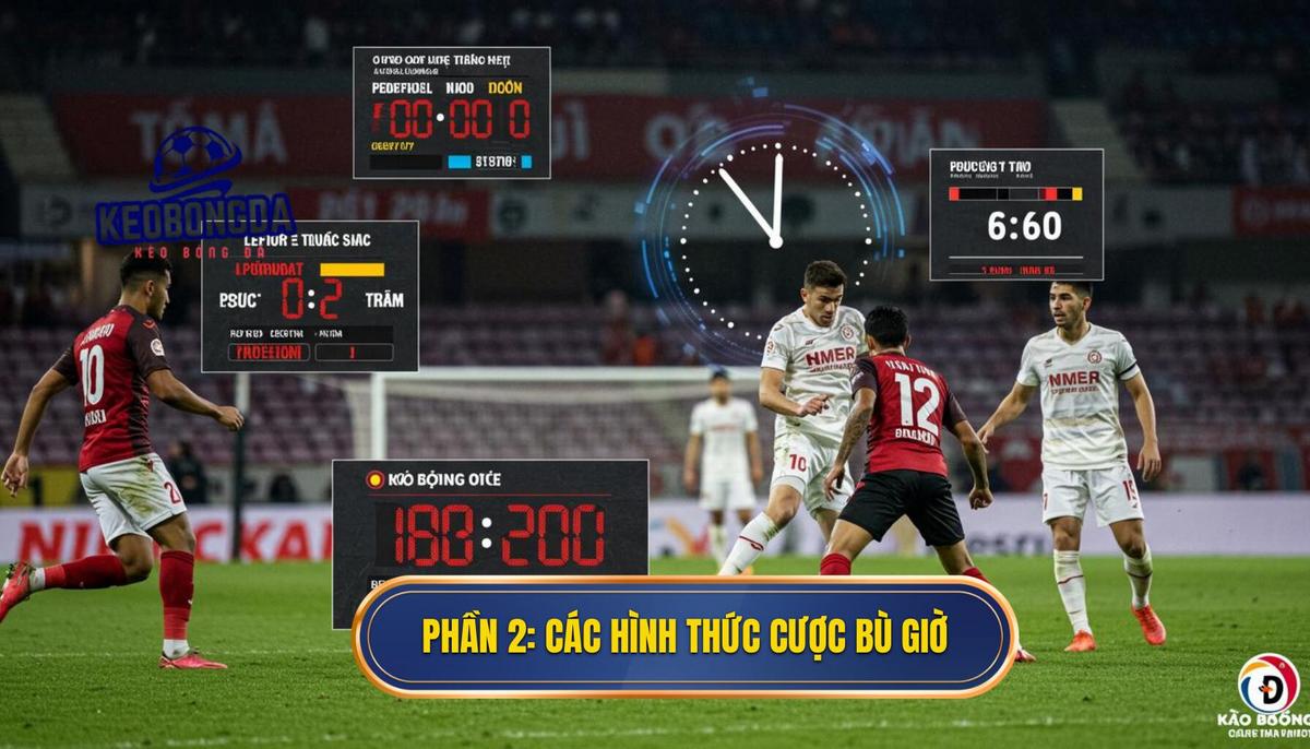 Phần 2_ Các hình thức Cá cược kèo bù giờ phổ biến