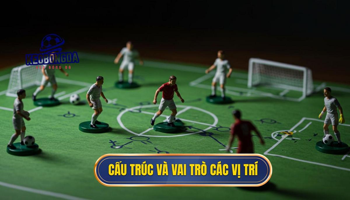 Chiến thuật 4-4-2 Kim Cương: Bí Kíp Vàng Cho Mọi Đội Bóng 2 Cấu Trúc và Vai Trò Của Từng Vị Trí
